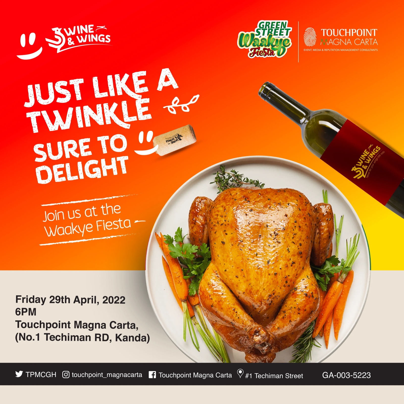 Wine & Wings — Event Campaign